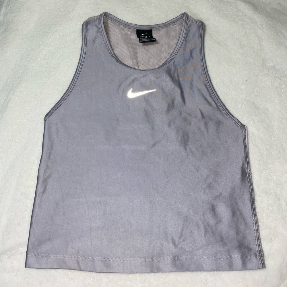 Nike Dri-Fit Women's Tank Top Gray Size Small Mesh Back
